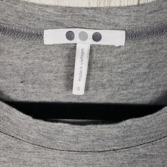 NWOT 3 Dot Heathered Grey Short Sleeve T-Shirt Women's Size Small - Picture 4 of 8